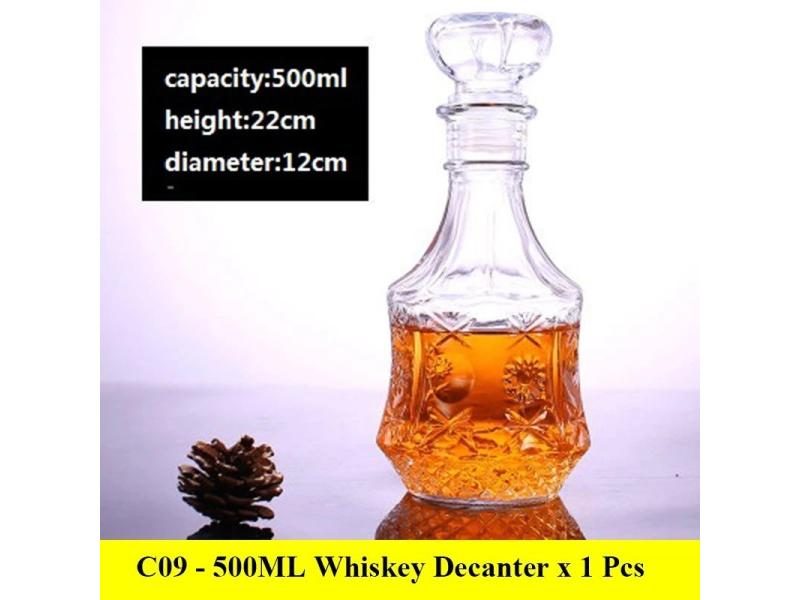 Novelty Design 3 Styles Barware Wine Glass Bottle 1000ml Lead-free Glass Carousel 1