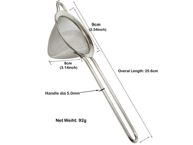 Fine Mesh Conical Bar Strainer Stainless Steel Carousel 1