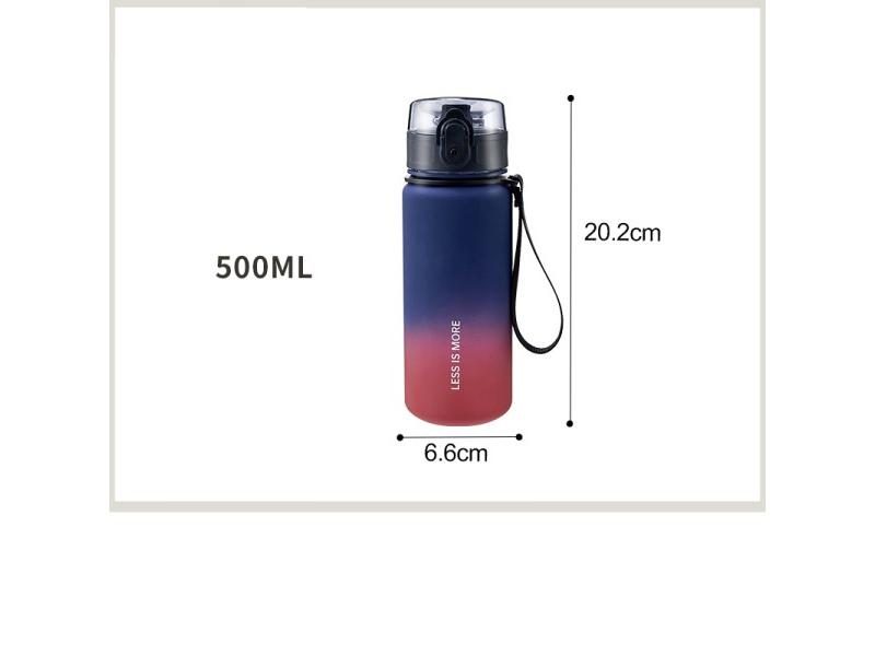 GIANXI Portable Cup Gradient Color Leak-proof Plastic Water Bottle Large Carousel 1
