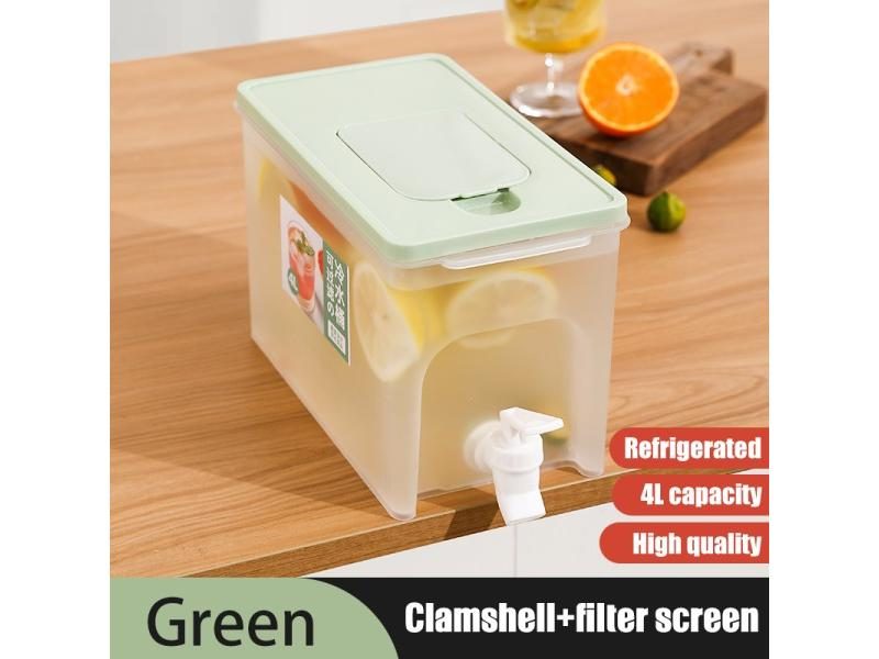 4L Cold Kettle Refrigerator W/Faucet For Kitchen Cool Water Bucket Carousel 1