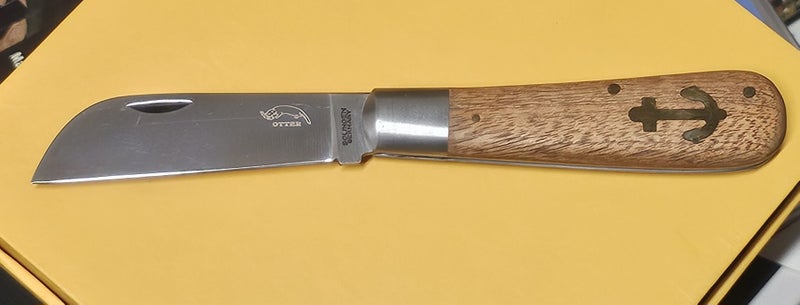 OTTER-Messer Large Anchor Knife Sapeli Wood OTT173 Carousel 2