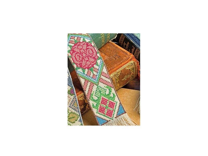 DIY Craft Stitch Cross Stitch Kits Bookmark Christmas Embroidery Crafts Carousel 1