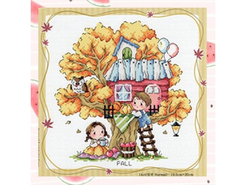 SO3234 Korean Love Mini Cartoon Package Craft Stich Cross Stitch Needlework Carousel 1