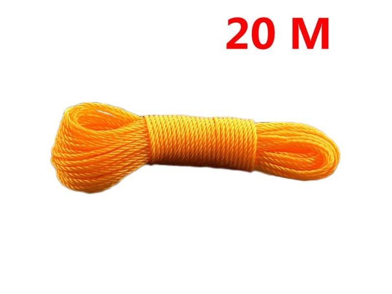 10m/20m Long Colored Nylon Rope For Clotheslines Shade Nets Carousel 1