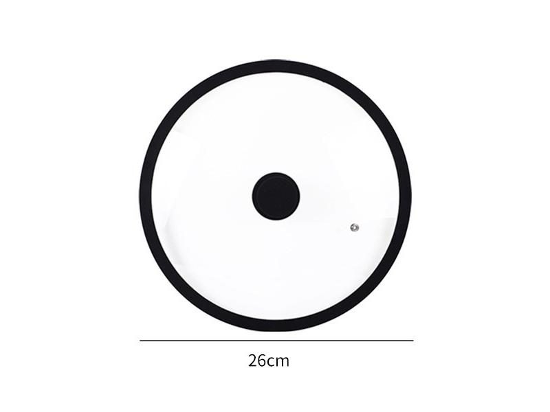 Vented Tempered Glass Universal Lid For Pot Pan Skillet With Heat Resistant Carousel 1