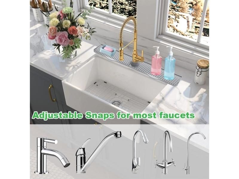 82cm Silicone Sink Faucet For Kitchen Bathroom Bar Kitchen Sink Splash Guard 32 Carousel 1