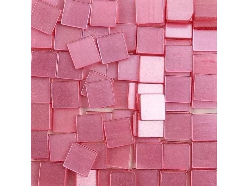 100pcs(Approx. 25g/0.88oz) 1cm/0.39in Square Resin Mosaic Tiles 0.2cm/0.08in Carousel 1