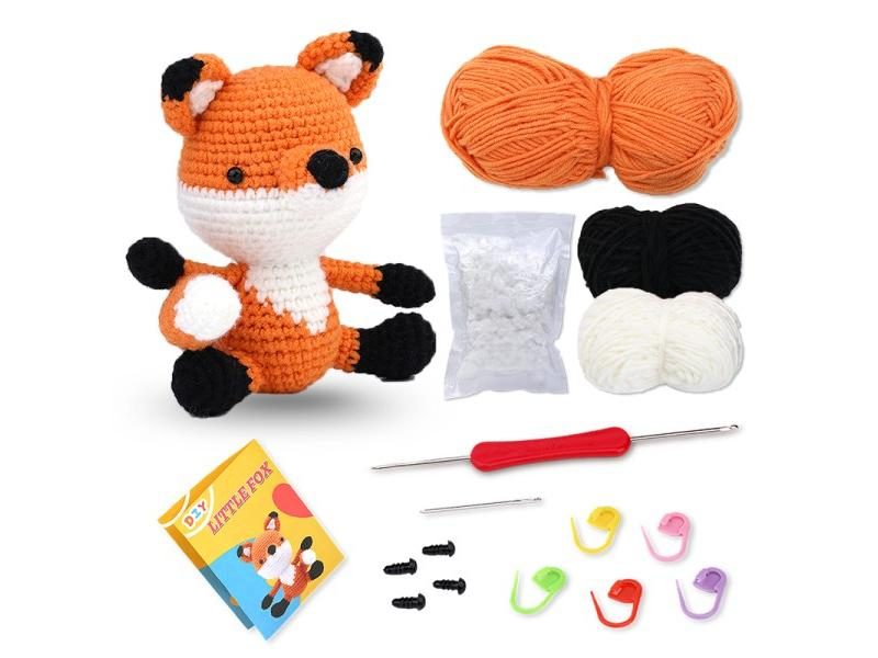 MIUSIE Crochet Kit With Yarn Knitting Crochet Hook For Beginners With Video Carousel 1