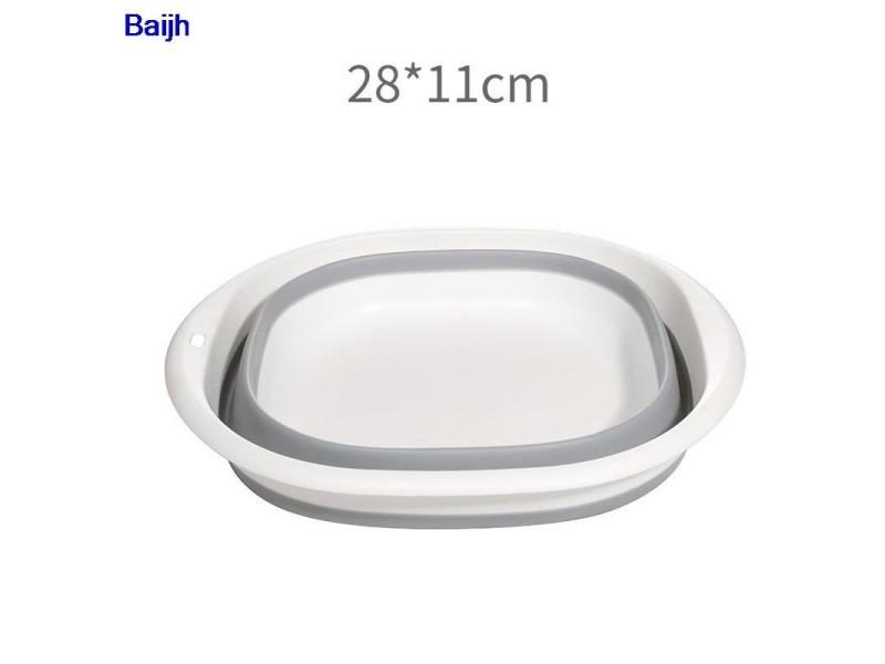 Plastic Foldable Wash Basin Folding Bathtub For Kids Bath Accessories Basket Carousel 1