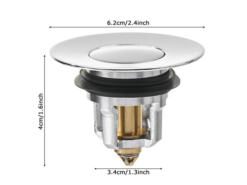 Drain Stopper Pop-Up Bounce Core Basin Drain Filter Valve Hair Catcher Carousel 1