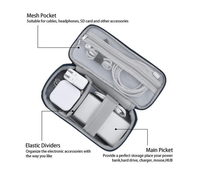 Travel Cable Organiser Storage Bag Carousel 2