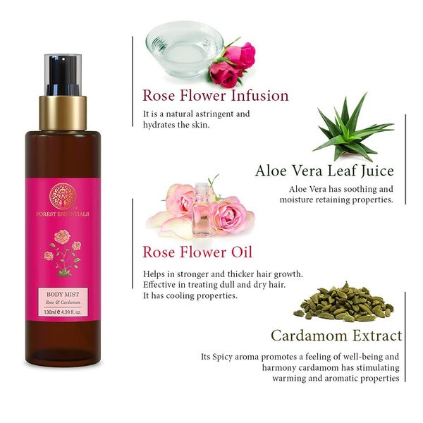 Forest Essentilas - Body Mist Rose & Cardamom 130ml Carousel 4