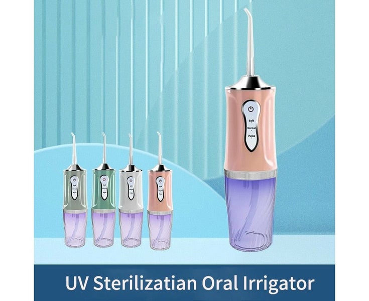 Portable Oral Irrigator Rechargeable USB Water Dental Flosser UV Sterilizatio Carousel 2