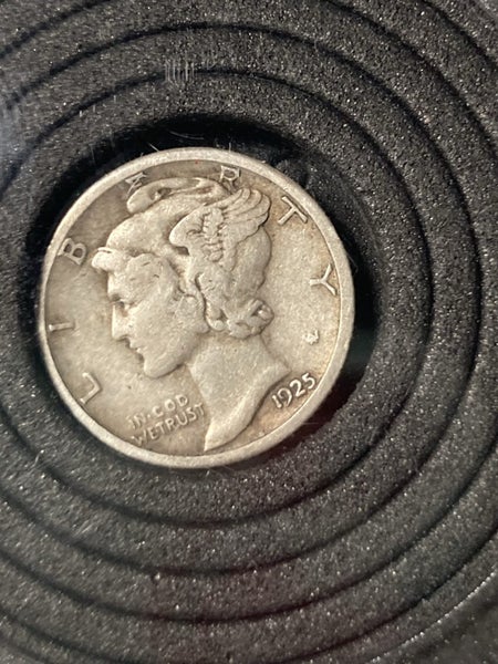 1925 mercury dime S mint- ERROR in COD we trust coin! Carousel 1