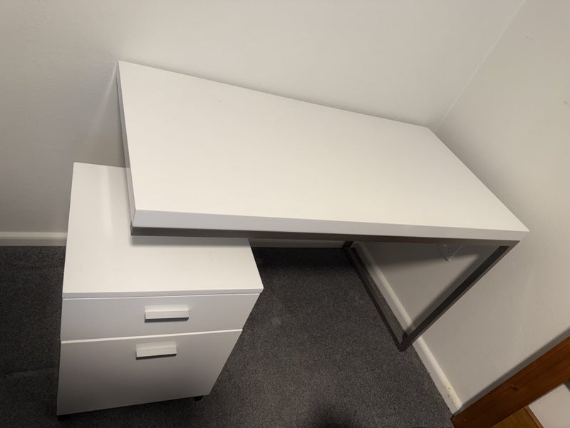 Study Table with attached Drawers Carousel 2