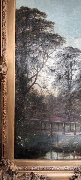 Victorian oil on canvas in the Constable style Carousel 7
