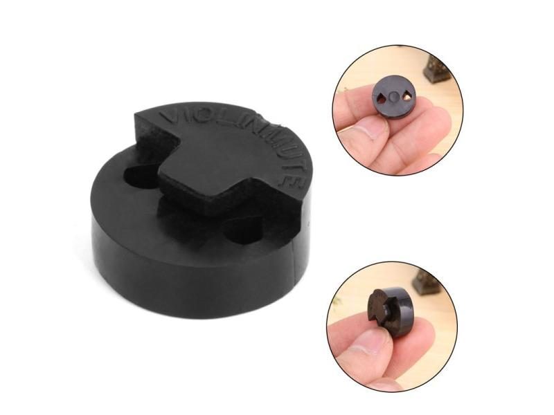New 1Pc Black Acoustic Rubber Violin Mute Fiddle Silencer For Violin Sourdine Carousel 1