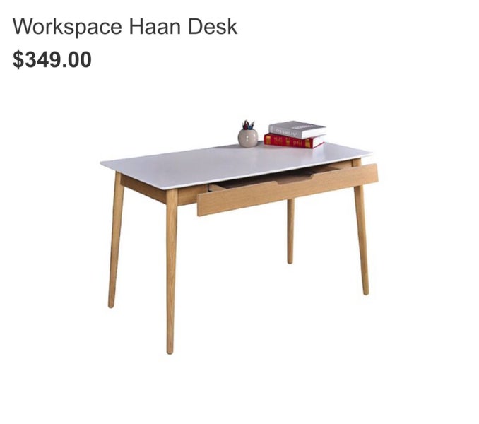 $1 Reserve - Workspace Haan Desk with Drawer Carousel 5