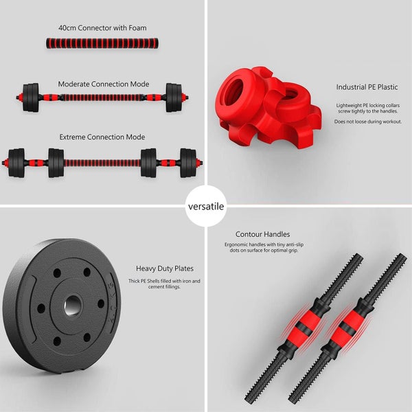 50KG Adjustable Cement Dumbbell Set Carousel 2