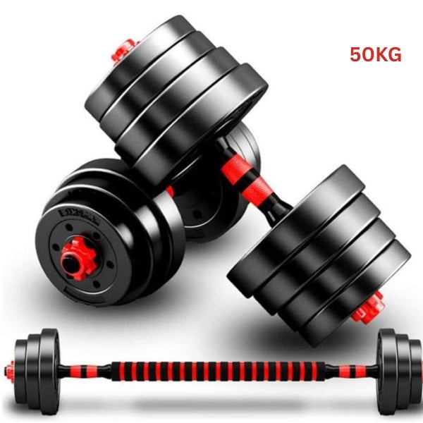 50KG Adjustable Cement Dumbbell Set Carousel 1