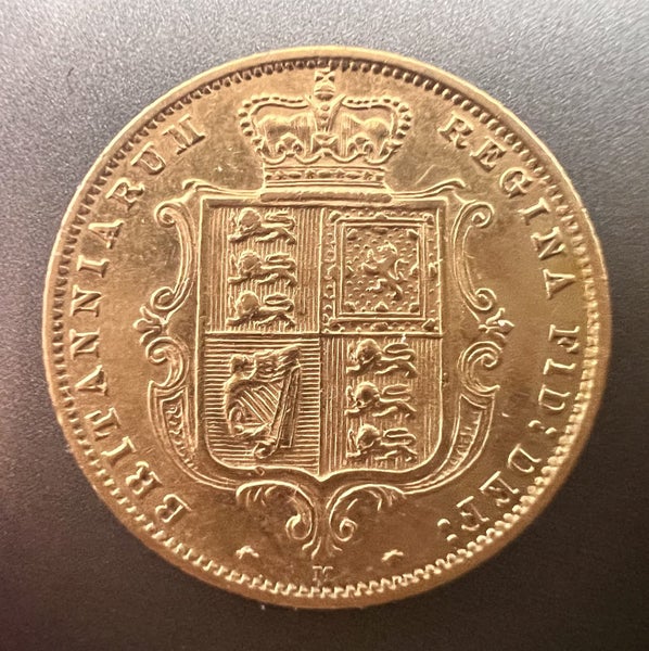1884 M Australia Half Sovereign Gold Coin Carousel 1