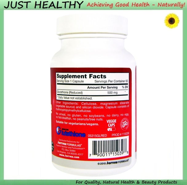 GLUTATHIONE REDUCED - 500 mg 60 VCaps VEGETARIAN Carousel 2