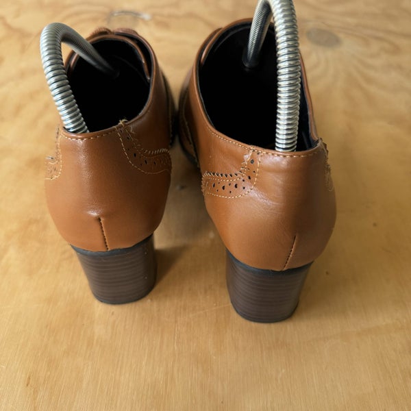 Unbranded Brown Academia Lace Up Brogues Size 43 Carousel 2