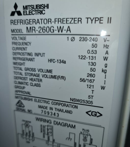 Mitsubishi electric fridge freezer Carousel 6
