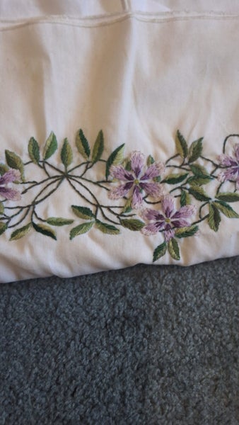 2 LAWN EMBROIDRED PILLOW CASES(NOT MATCHING) Carousel 2