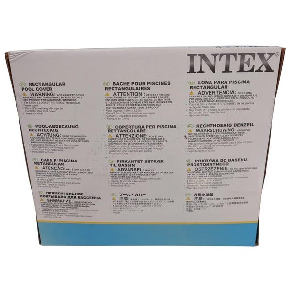 Intex Pool Cover Rectangle 4.5m x 2.2m Carousel 4