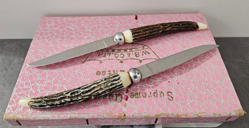 Vintage Supreme Quality A.1. Guarantee W.B. & Co. Ltd Set of 6 Steak Knives. Carousel 2