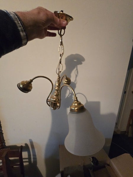 Frosted glass downlighter chandelier lamp Carousel 1