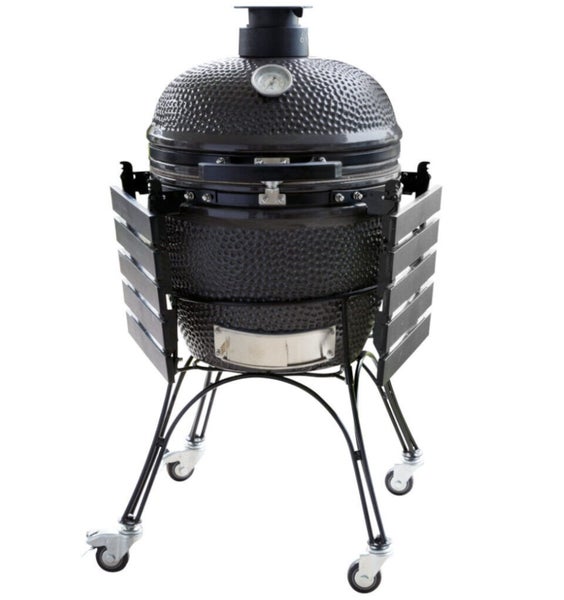 Firehawk Kamado Grey Ceramic Charcoal Grill BBQ 22" FHAWKKAM22G Carousel 2