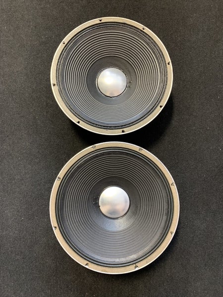 2 x JBL E140 speakers with aluminium presence dust caps.63616525005570112