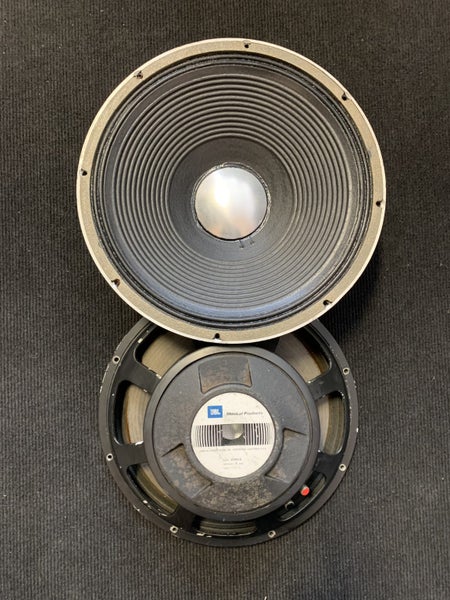 2 x JBL E140 speakers with aluminium presence dust caps. Carousel 2
