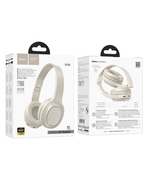 Hoco Premium Bluetooth Headset 5.3 (W46) - White Carousel 4