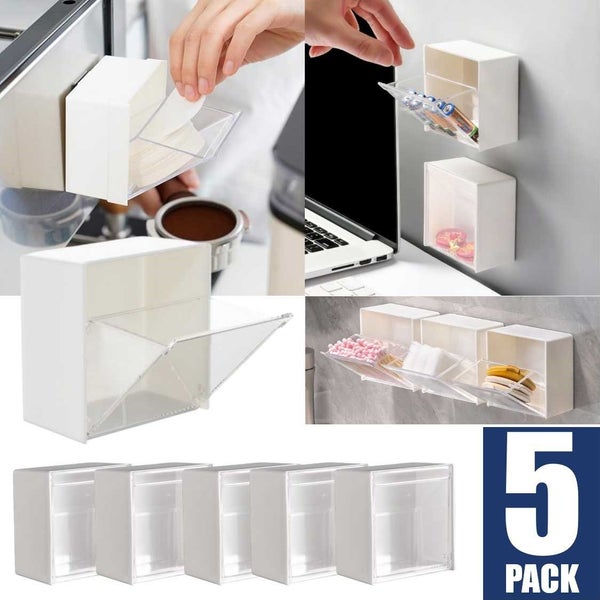 5-Pack Wall Storage Boxes Storage Container Cases *Local Clearance* Carousel 2