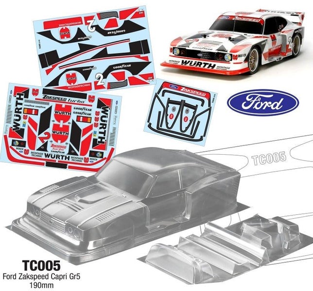 Team C TC005 1/10 Wurth Ford Zakspeed Capri Gr5 190mm Carousel 1