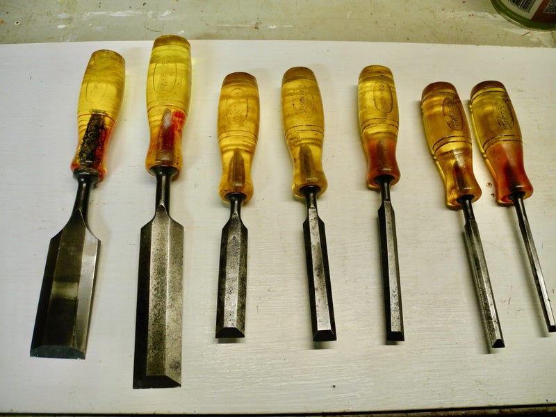 7 x Marples wood chisels Carousel 1