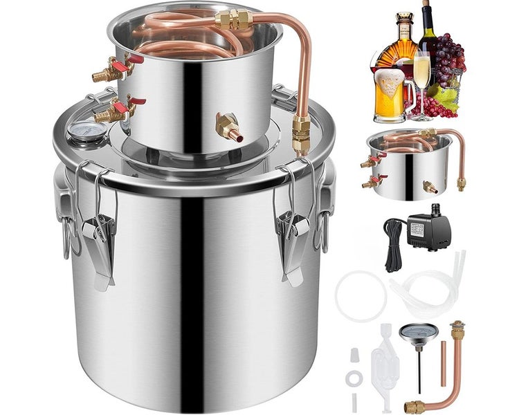 10Gal Alcohol Distiller 38L Water Wine Spirits Brew Home Carousel 8