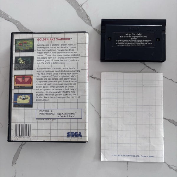 Golden Axe Warrior • Sega Master System • CIB Carousel 2
