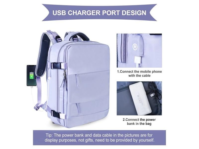 Women's Travel Backpack Large Capacity Multi-Function Luggage Lightweight Carousel 1