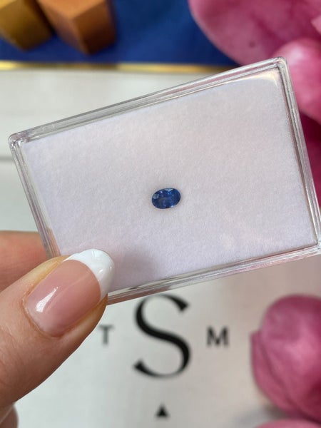 $1 RES ~ $1700 By Now * 0.68ct Blue Sapphire Carousel 1