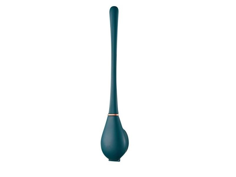Long Handled Silicone Toilet Brush With Holder Set For Bathroom Carousel 1