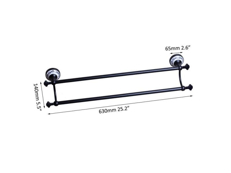 Wall Mounted Bathroom Accessories - Towel Ring Paper Holder Toilet Brush Holder Carousel 1