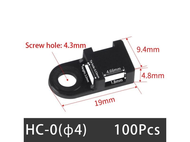 50/100PCS Cable Tie Mounts Seat Fixed Seat Holder White Black STM HC-2 HC-4 Carousel 1