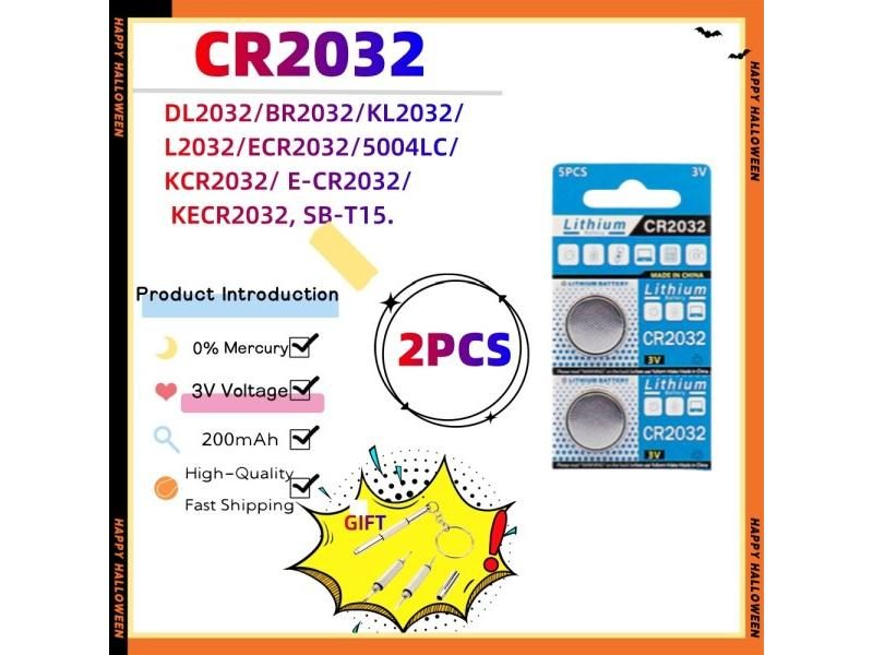 200mAh CR2032 CR 2032 DL2032 ECR2032 3V Lithium Battery For Watch Toy Carousel 1