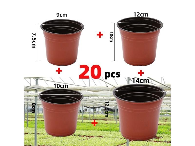 4 Size Garden Nursery Seed Starting Flowerpots Succulent Seedling Tray Carousel 1
