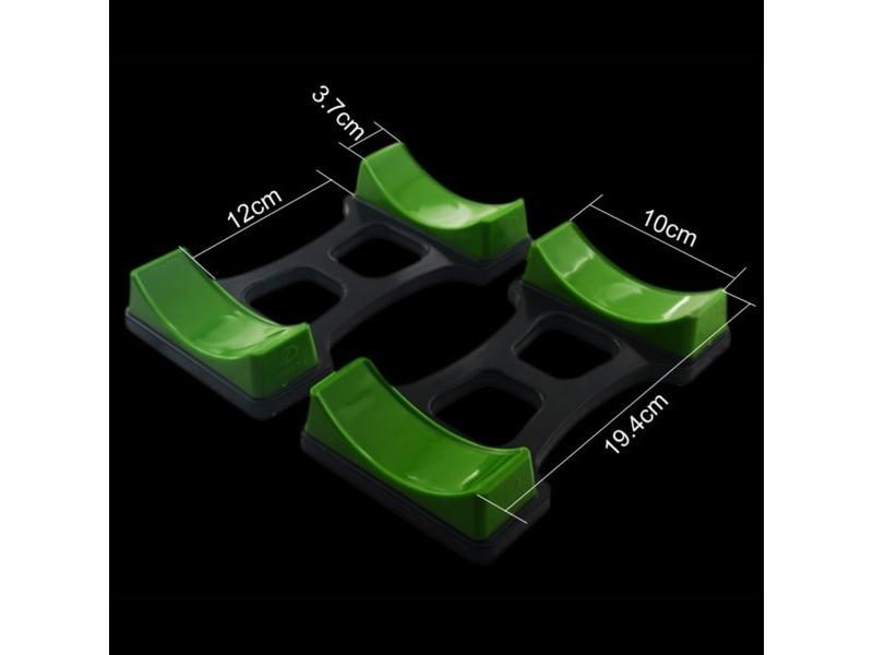 1Pair Dumbbell Bracket Rack Placement Frame Stand Floor Protection Fitness Carousel 1
