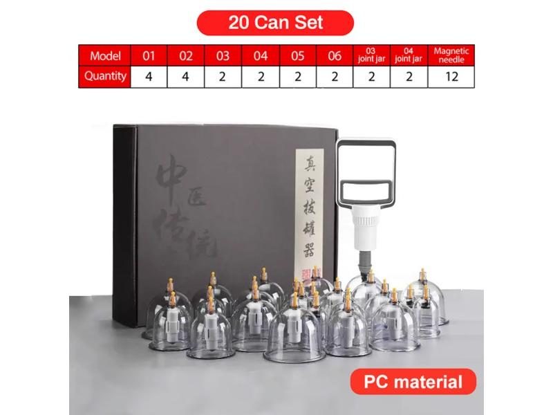 24/12 Cans Thick Jars Big Vacuum Cupping Set For Cellulite Massager Anti Carousel 1